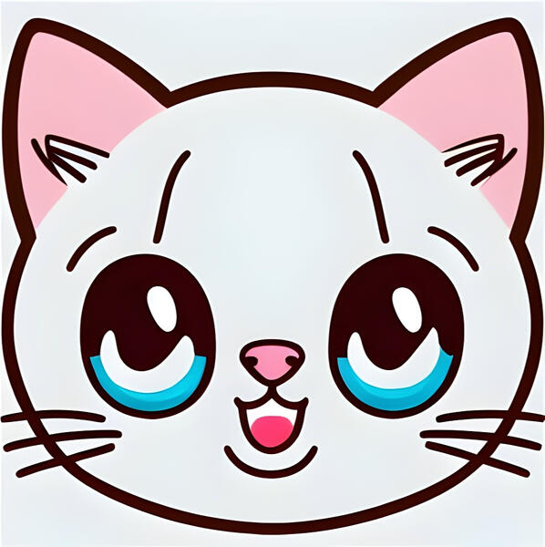Cute cat face