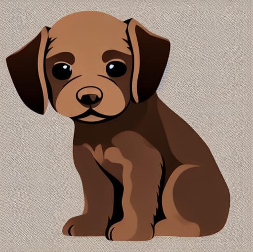 Cute brown puppy